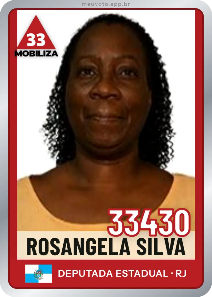 Carta de Rosangela Silva, número 33430, Mobiliza