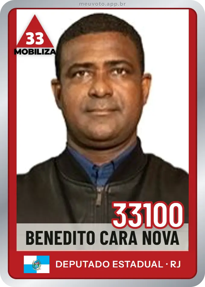 Carta de Benedito Cara Nova, número 33100, Mobiliza