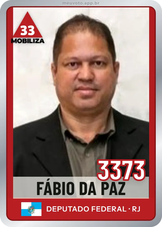 Carta de Fábio da Paz, número 3373, Mobiliza