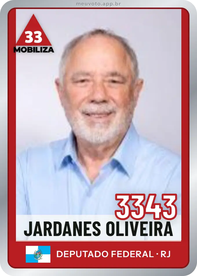 Carta de Jardanes Oliveira, número 3343, Mobiliza