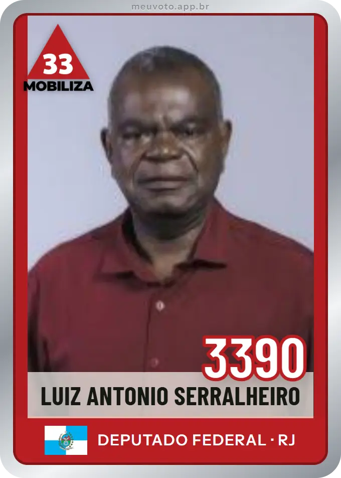 Carta de Luiz Antonio Serralheiro, número 3390, Mobiliza