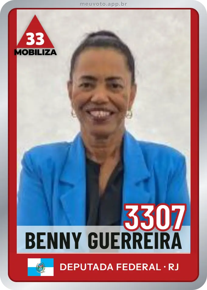 Carta de Benny Guerreira, número 3307, Mobiliza