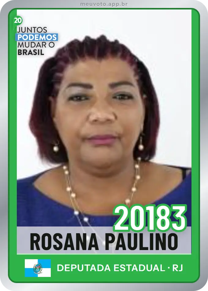Carta de Rosana Paulino, número 20183, Podemos