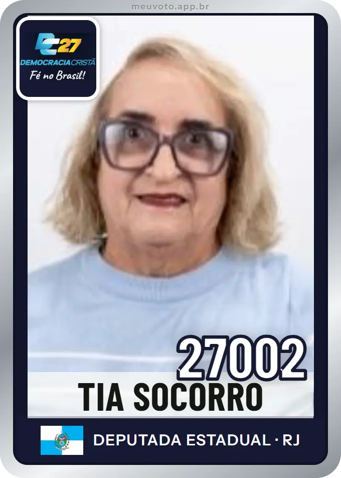 Carta de Tia Socorro, número 27002, DC