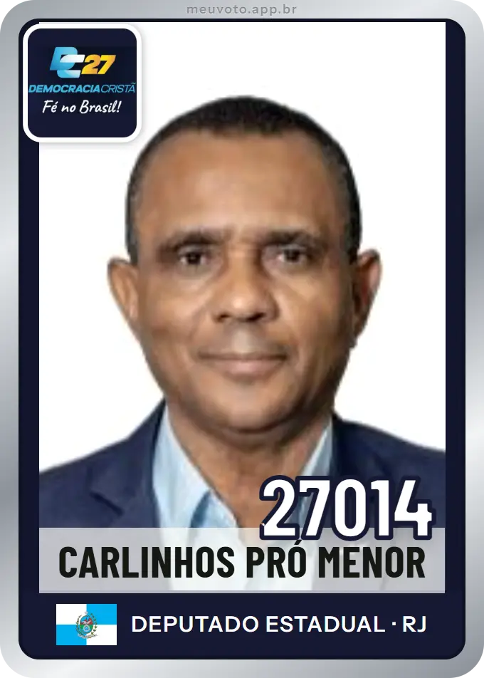 Carta de Carlinhos Pró Menor, número 27014, DC