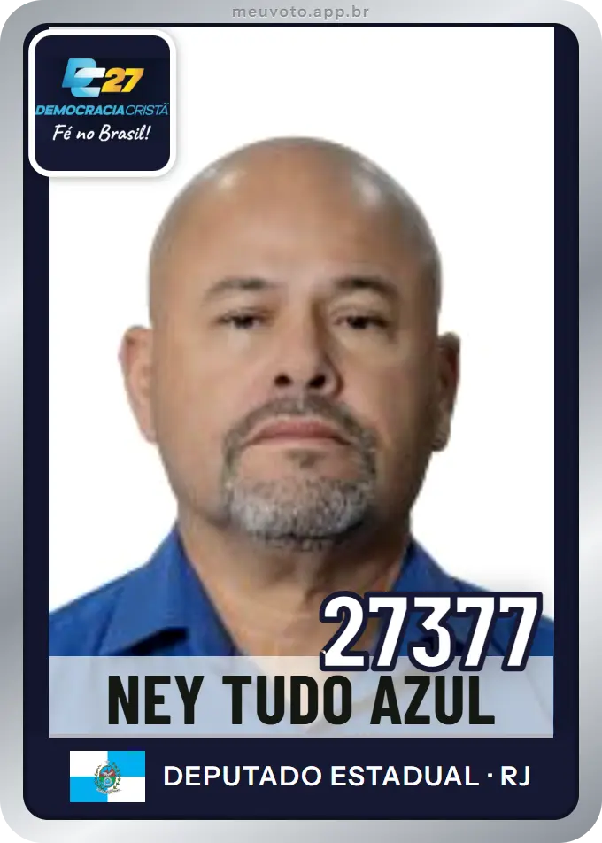 Carta de Ney Tudo Azul, número 27377, DC