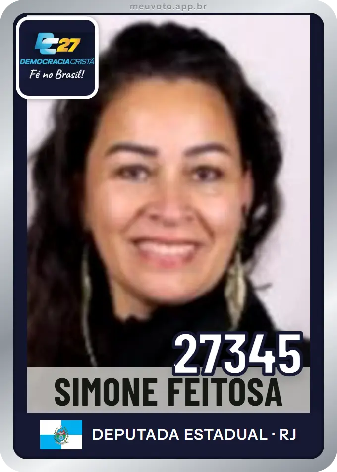 Carta de Simone Feitosa, número 27345, DC