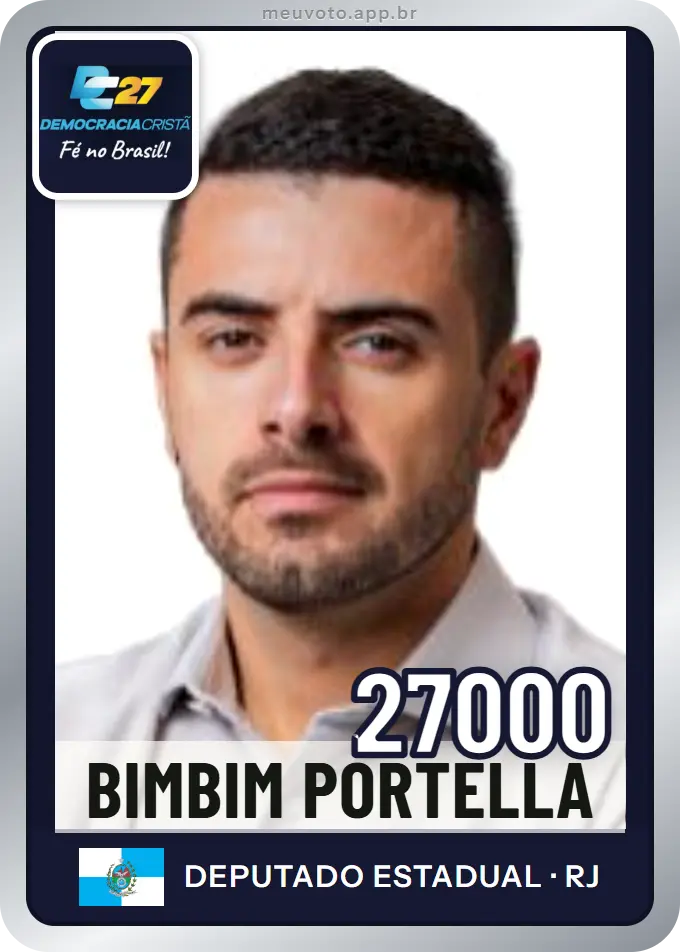 Carta de Bimbim Portella, número 27000, DC