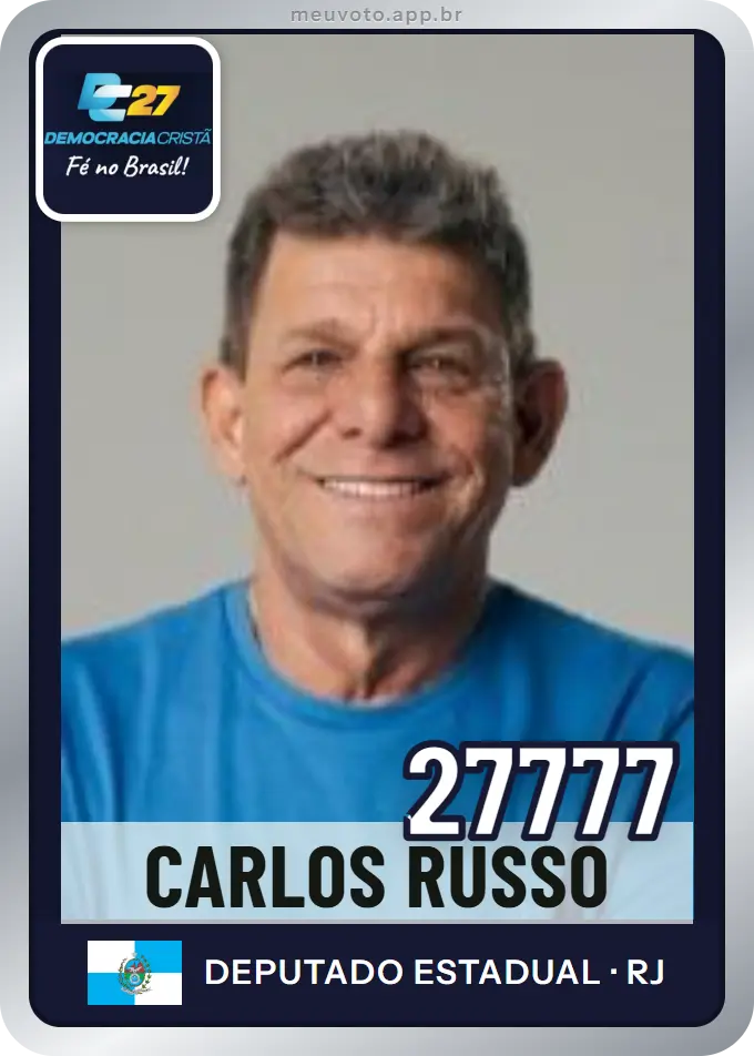 Carta de Carlos Russo, número 27777, DC