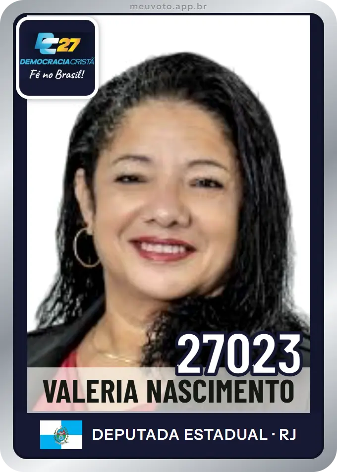 Carta de Valeria Nascimento, número 27023, DC