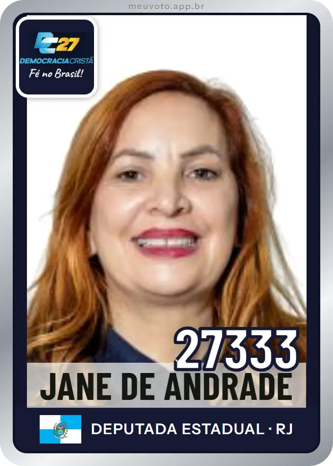 Carta de Jane de Andrade, número 27333, DC