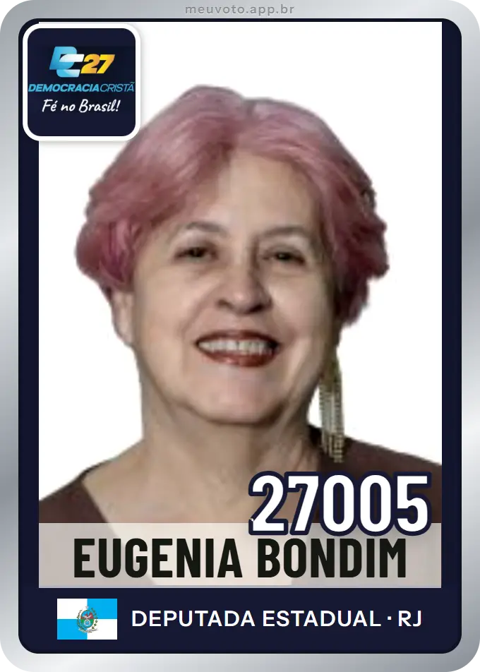 Carta de Eugenia Bondim, número 27005, DC