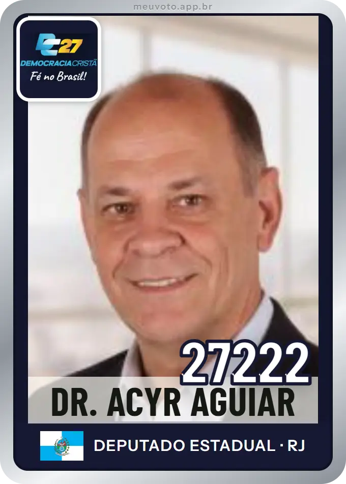 Carta de Dr. Acyr Aguiar, número 27222, DC