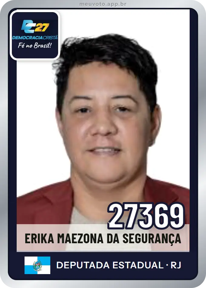 Carta de Erika Maezona da Segurança, número 27369, DC