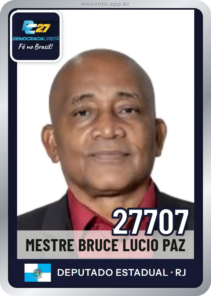 Carta de Mestre Bruce Lucio Paz, número 27707, DC