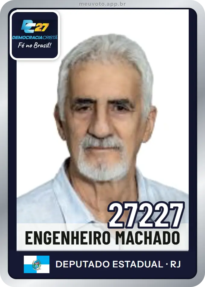 Carta de Engenheiro Machado, número 27227, DC