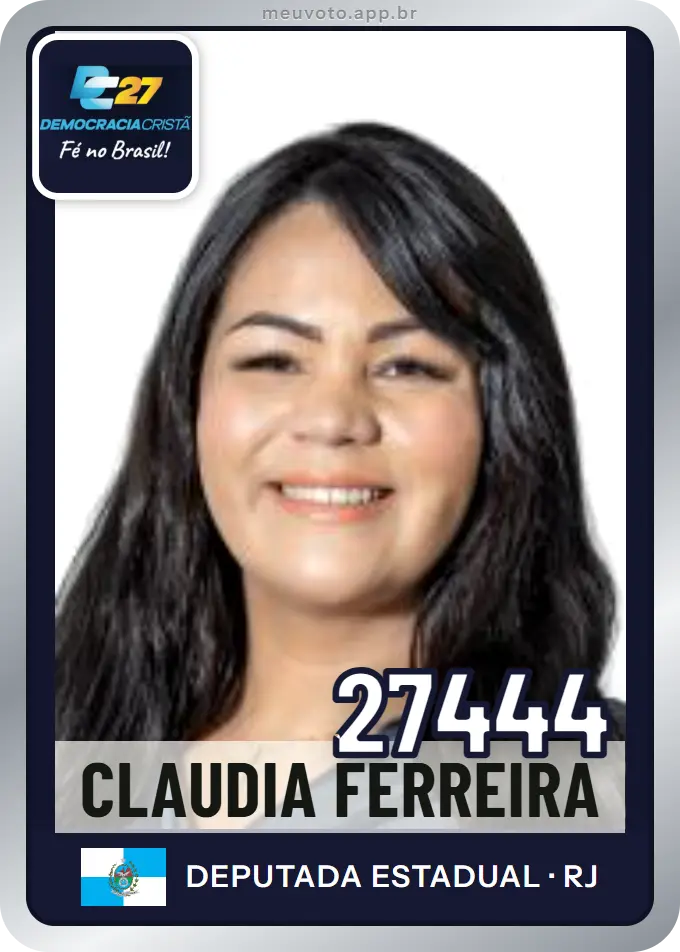 Carta de Claudia Ferreira, número 27444, DC