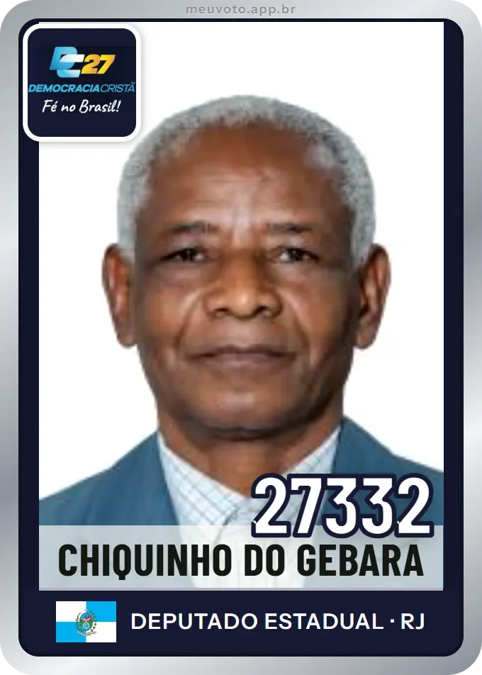 Carta de Chiquinho do Gebara, número 27332, DC