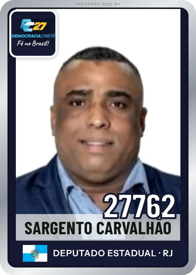 Carta de Sargento Carvalhão, número 27762, DC
