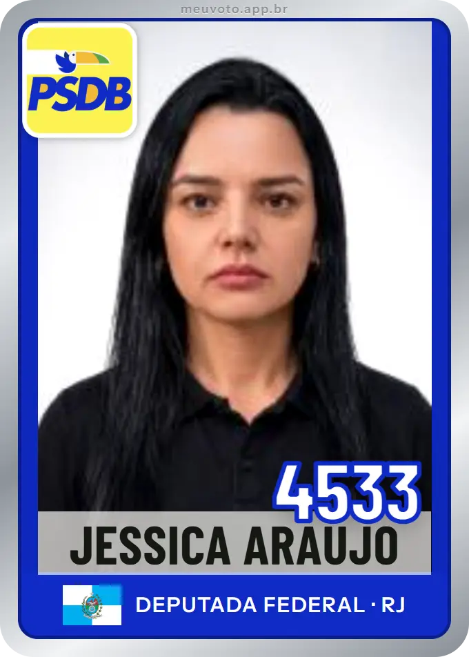 Carta de Jessica Araújo, número 4533, PSDB