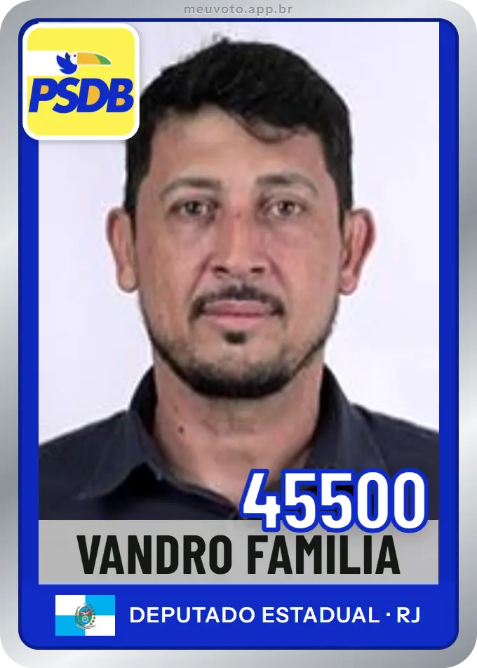 Carta de Vandro Família, número 45500, PSDB