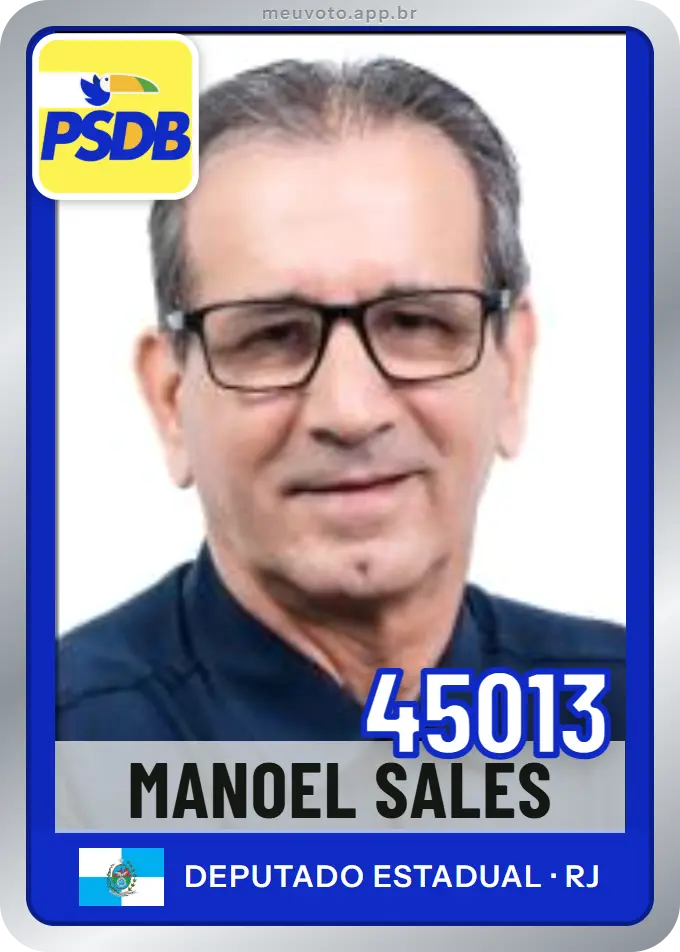 Carta de Manoel Sales, número 45013, PSDB
