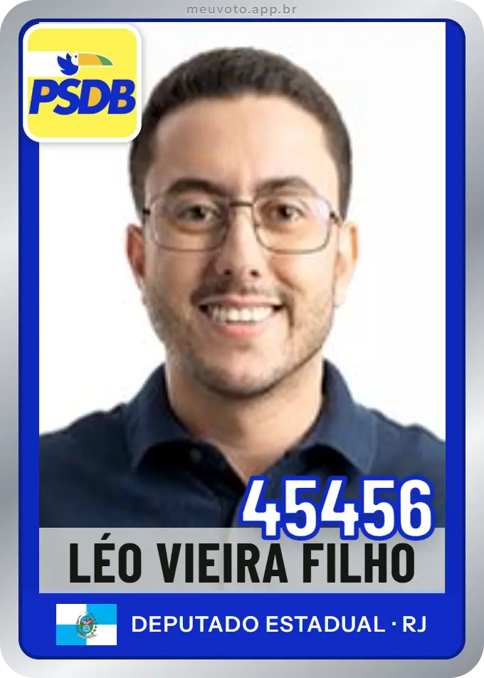 Carta de Léo Vieira Filho, número 45456, PSDB