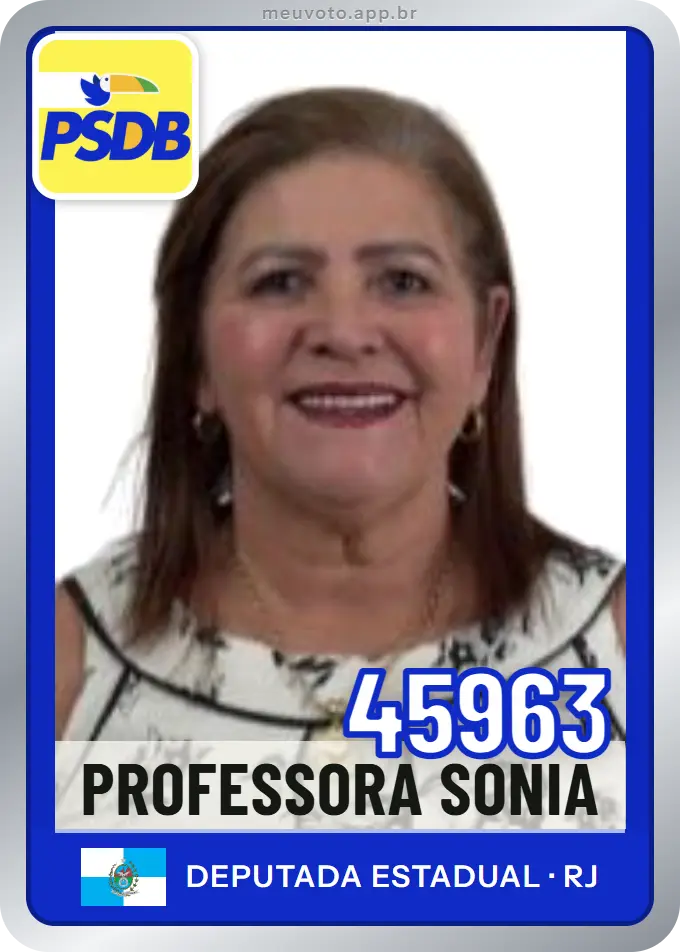 Carta de Professora Sonia, número 45963, PSDB
