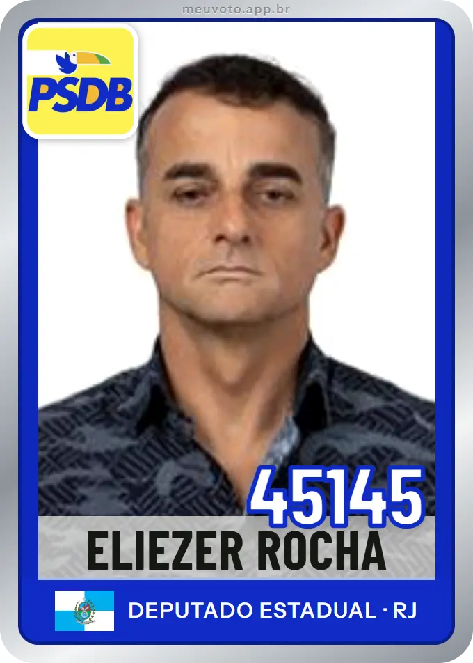 Carta de Eliezer Rocha, número 45145, PSDB