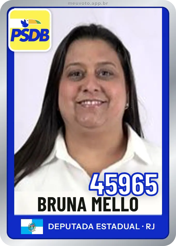 Carta de Bruna Mello, número 45965, PSDB