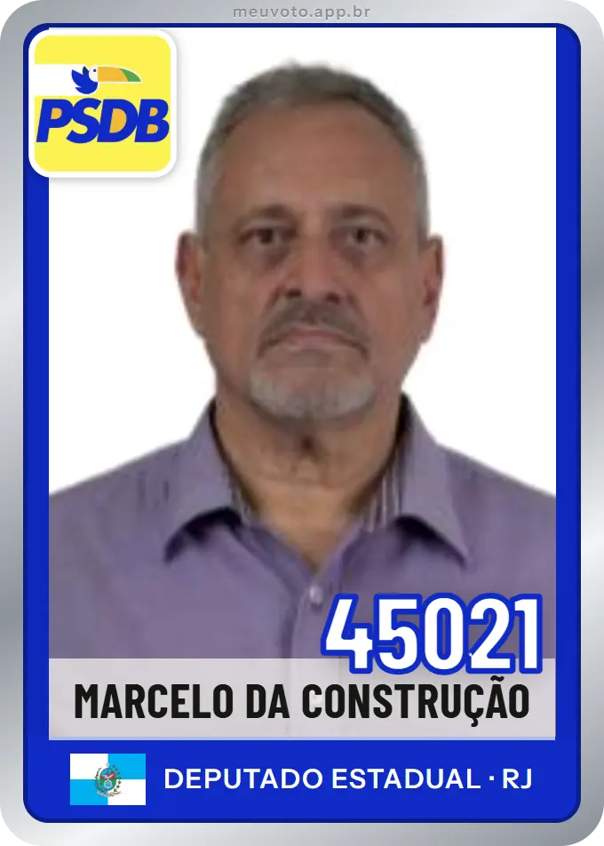 Carta de Marcelo da Construção, número 45021, PSDB