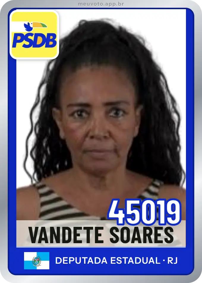 Carta de Vandete Soares, número 45019, PSDB