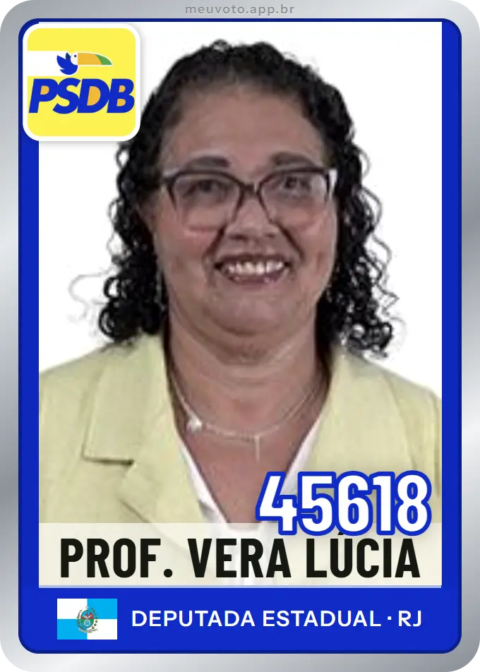 Carta de Prof. Vera Lúcia, número 45618, PSDB