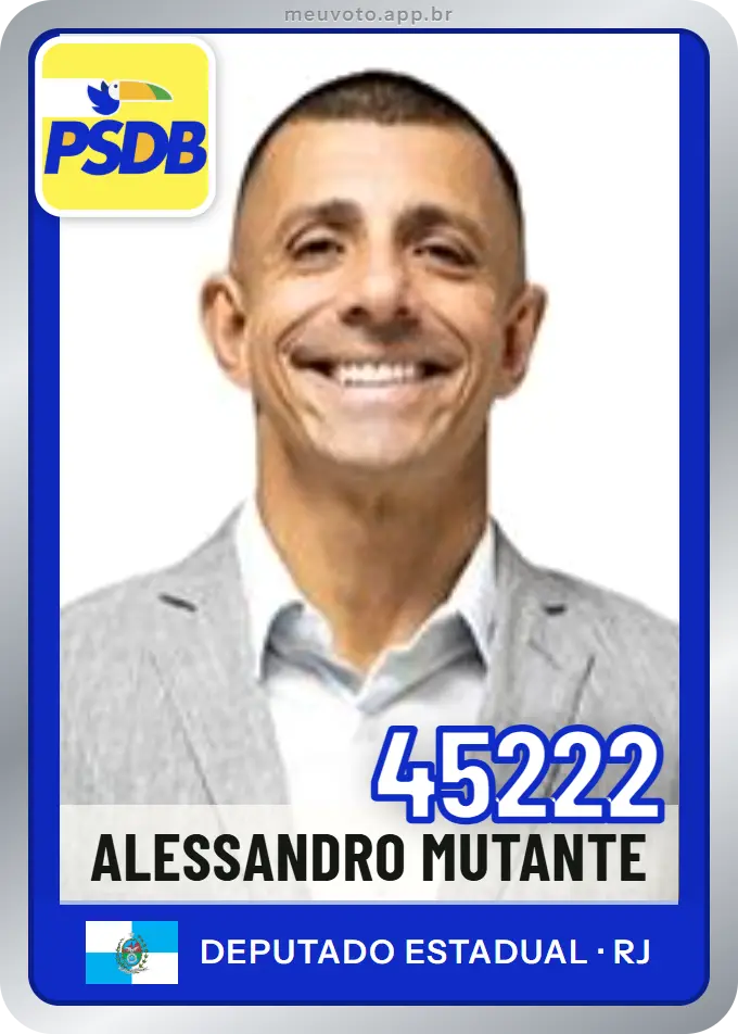 Carta de Alessandro Mutante, número 45222, PSDB