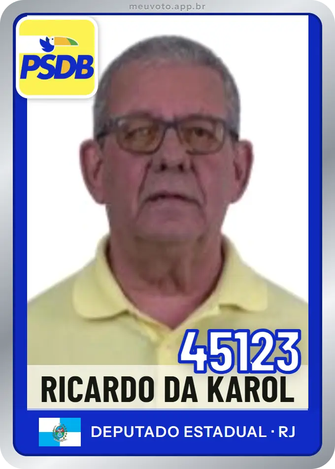 Carta de Ricardo da Karol, número 45123, PSDB