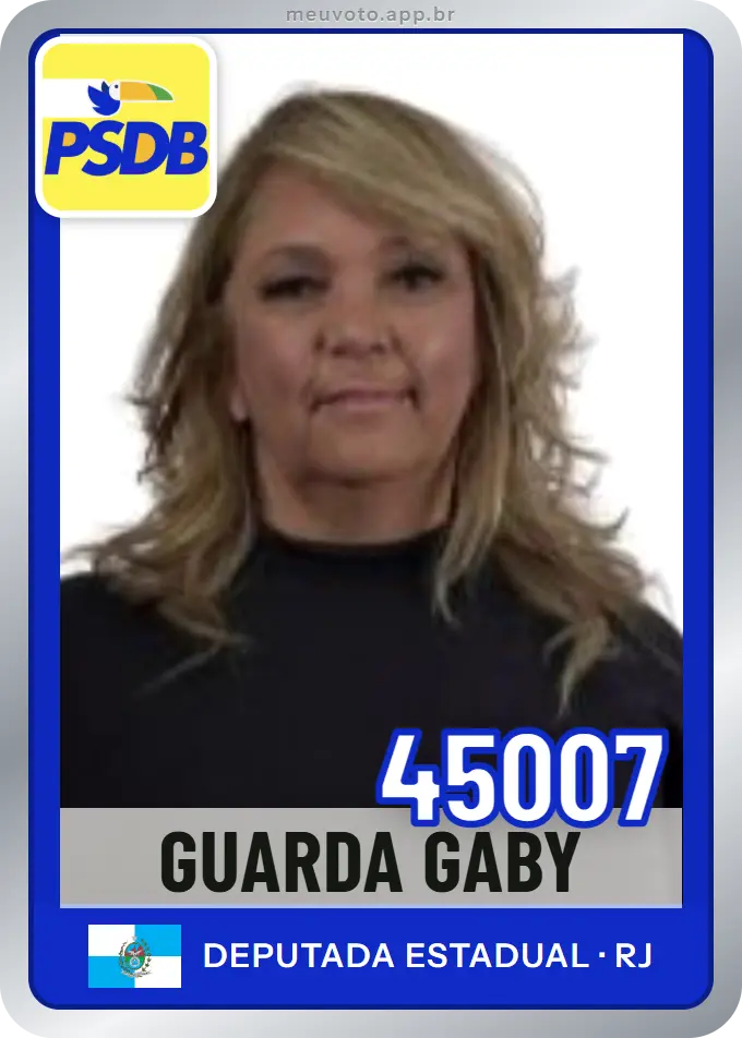 Carta de Guarda Gaby, número 45007, PSDB