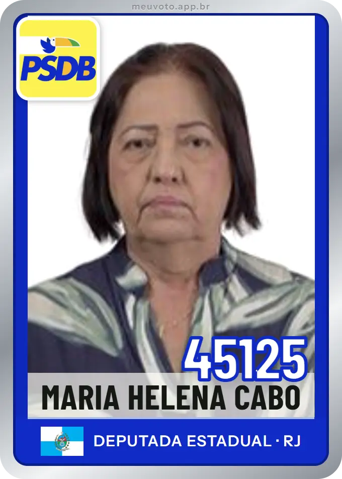 Carta de Maria Helena Cabo, número 45125, PSDB