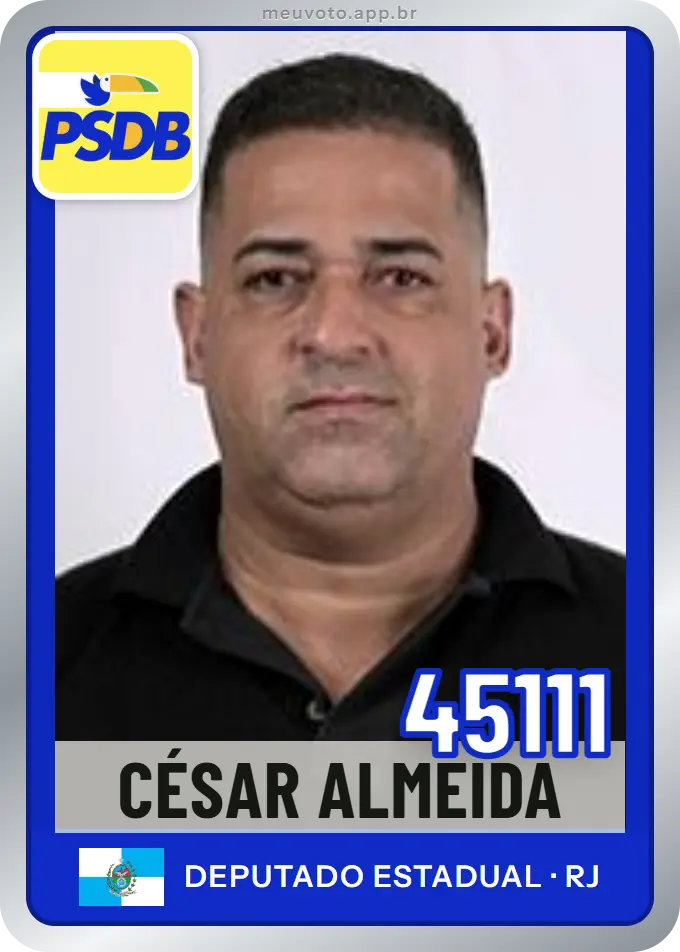 Carta de César Almeida, número 45111, PSDB