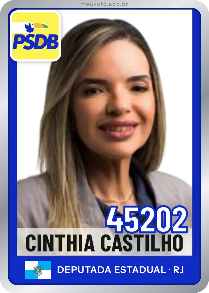 Carta de Cinthia Castilho, número 45202, PSDB
