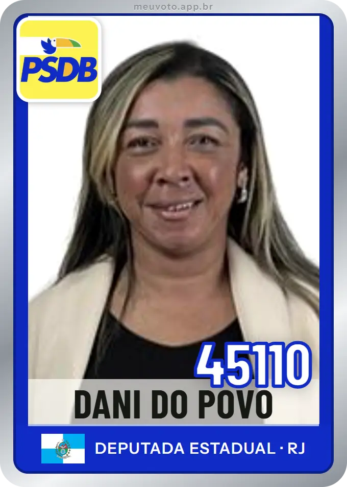 Carta de Dani do Povo, número 45110, PSDB