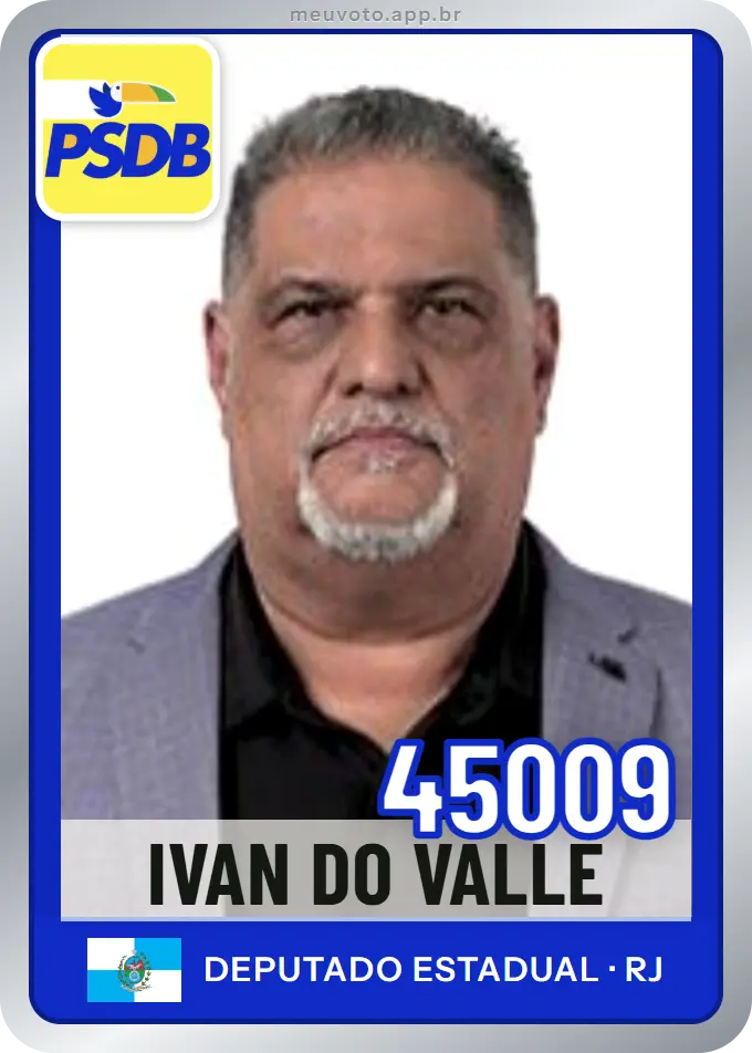 Carta de Ivan do Valle, número 45009, PSDB