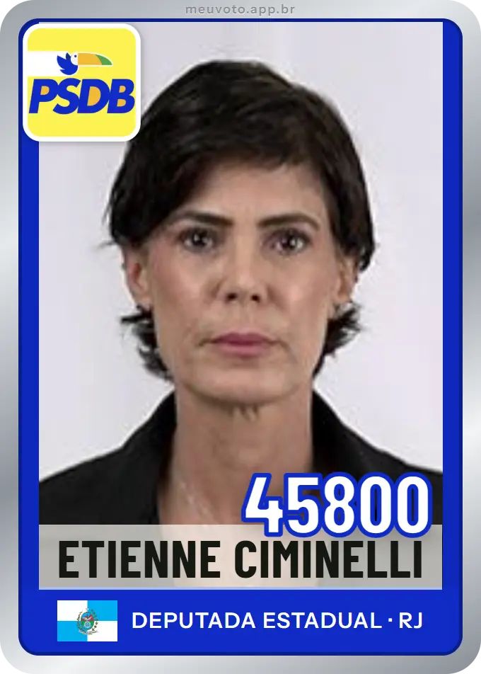 Carta de Etienne Ciminelli, número 45800, PSDB