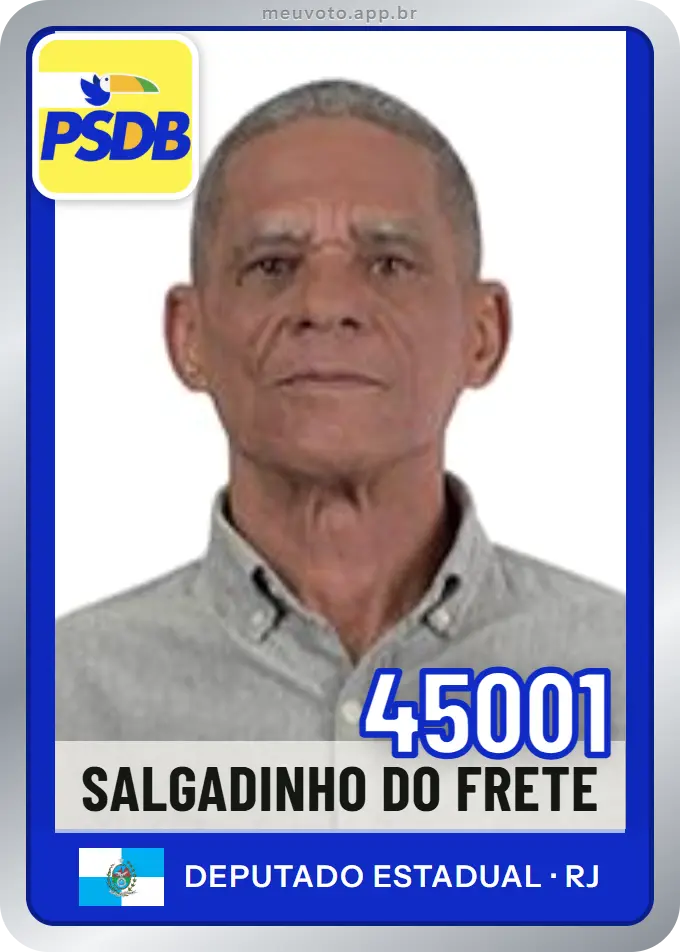 Carta de Salgadinho do Frete, número 45001, PSDB