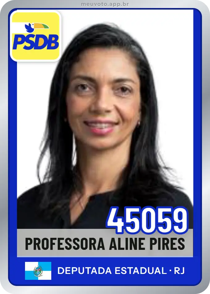 Carta de Professora Aline Pires, número 45059, PSDB