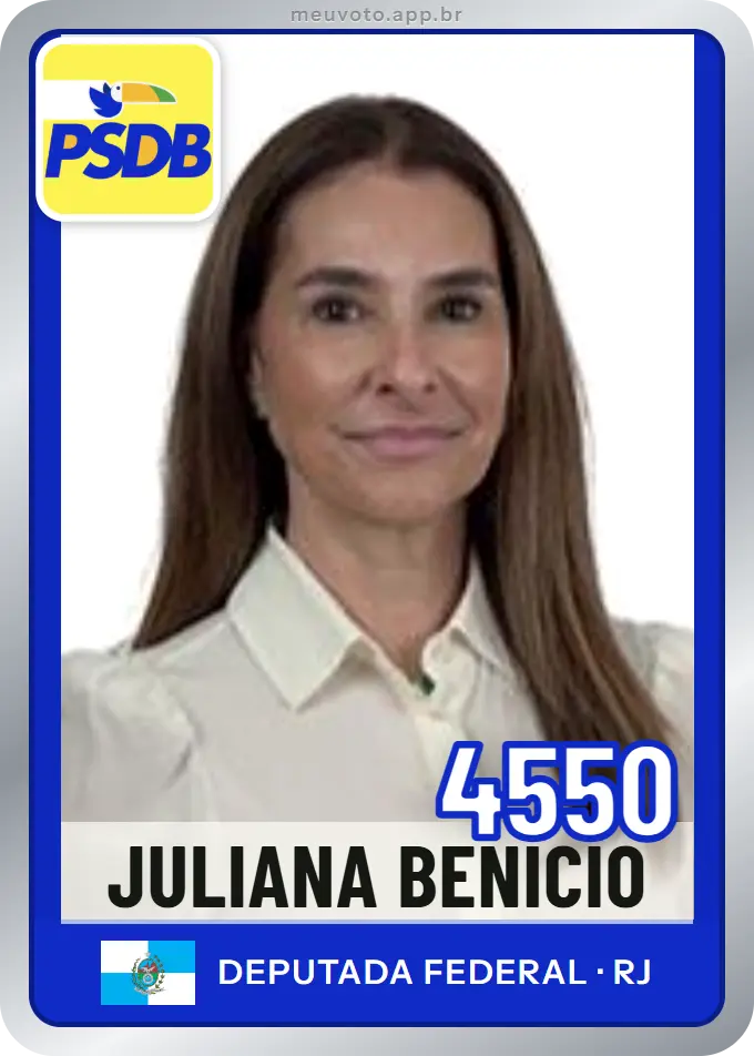 Carta de Juliana Benício, número 4550, PSDB