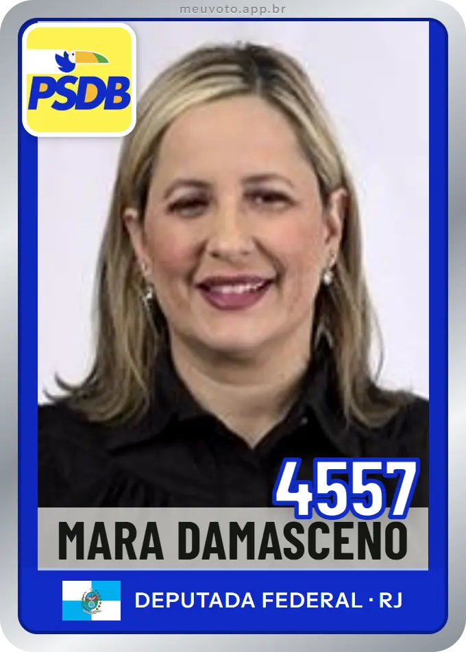 Carta de Mara Damasceno, número 4557, PSDB