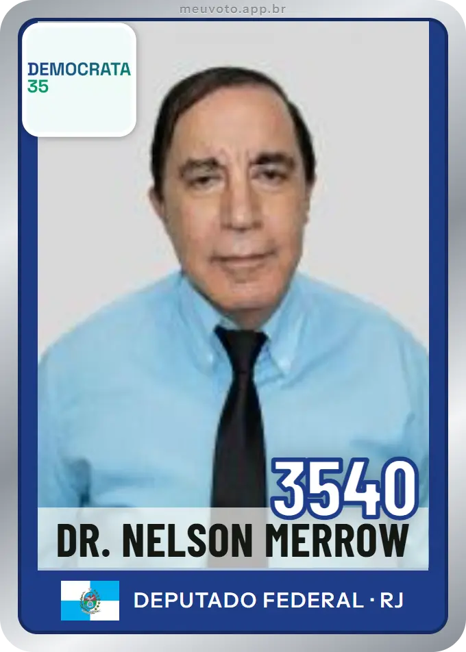 Carta de Dr. Nelson Merrow, número 3540, Democrata