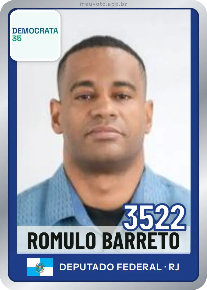 Carta de Romulo Barreto, número 3522, Democrata