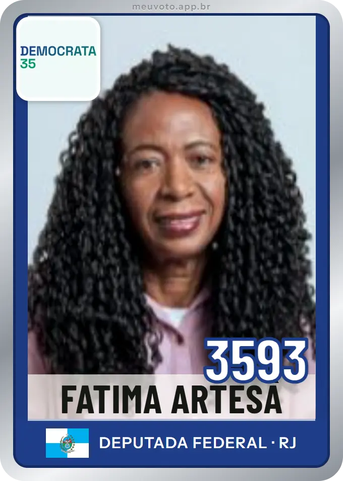 Carta de Fatima Artesâ, número 3593, Democrata