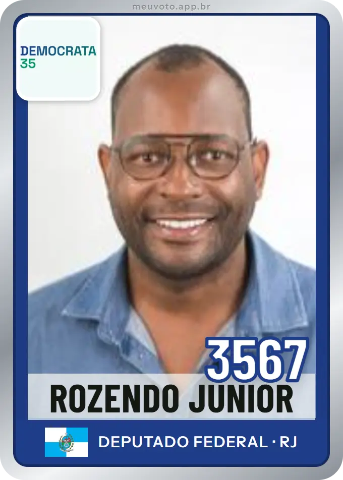Carta de Rozendo Junior, número 3567, Democrata